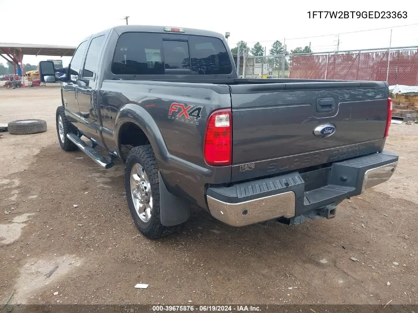 2016 Ford F-250 Lariat VIN: 1FT7W2BT9GED23363 Lot: 39675876