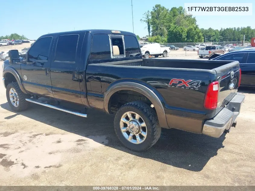 2016 Ford F-250 Lariat VIN: 1FT7W2BT3GEB82533 Lot: 39768328