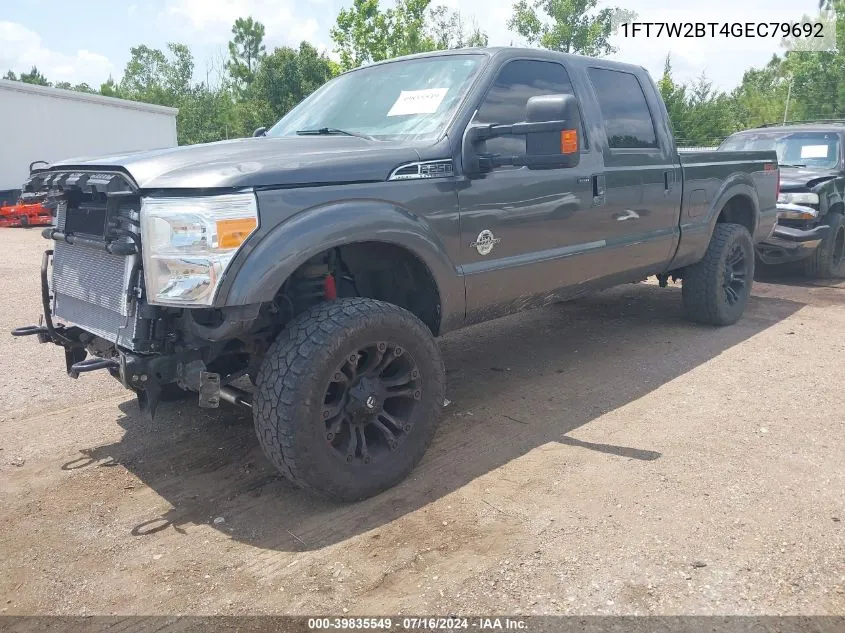 2016 Ford F-250 Lariat VIN: 1FT7W2BT4GEC79692 Lot: 39835549