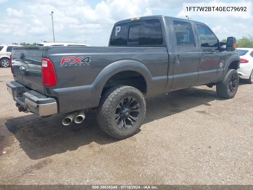 1FT7W2BT4GEC79692 2016 Ford F-250 Lariat