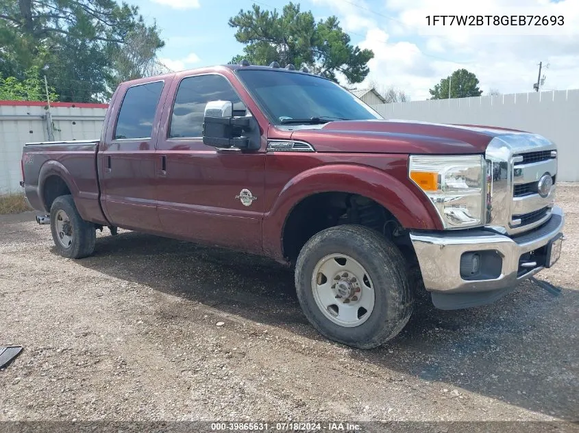 2016 Ford F-250 Lariat VIN: 1FT7W2BT8GEB72693 Lot: 39865631