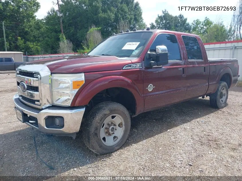 1FT7W2BT8GEB72693 2016 Ford F-250 Lariat