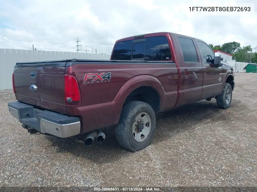 1FT7W2BT8GEB72693 2016 Ford F-250 Lariat