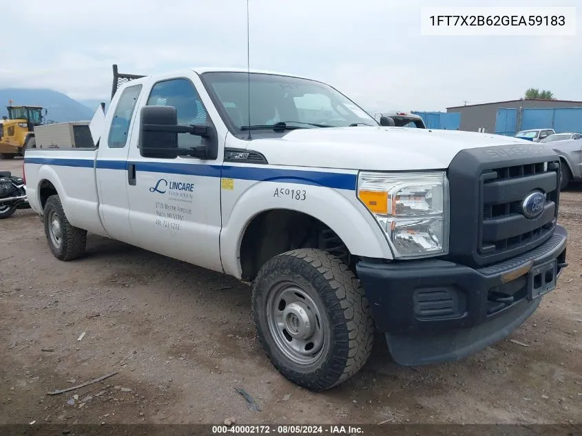 1FT7X2B62GEA59183 2016 Ford F-250 Xl