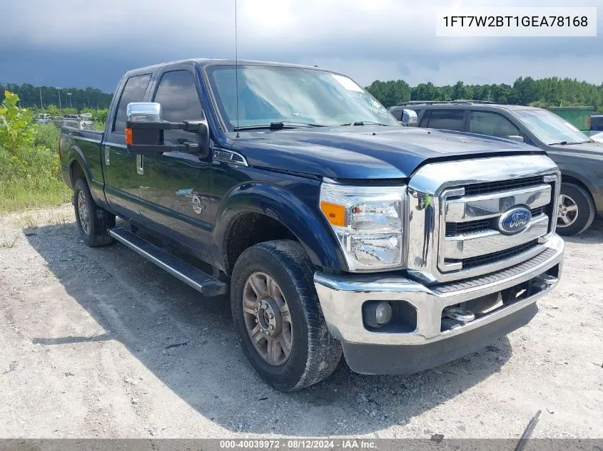 2016 Ford F-250 Lariat VIN: 1FT7W2BT1GEA78168 Lot: 40039972