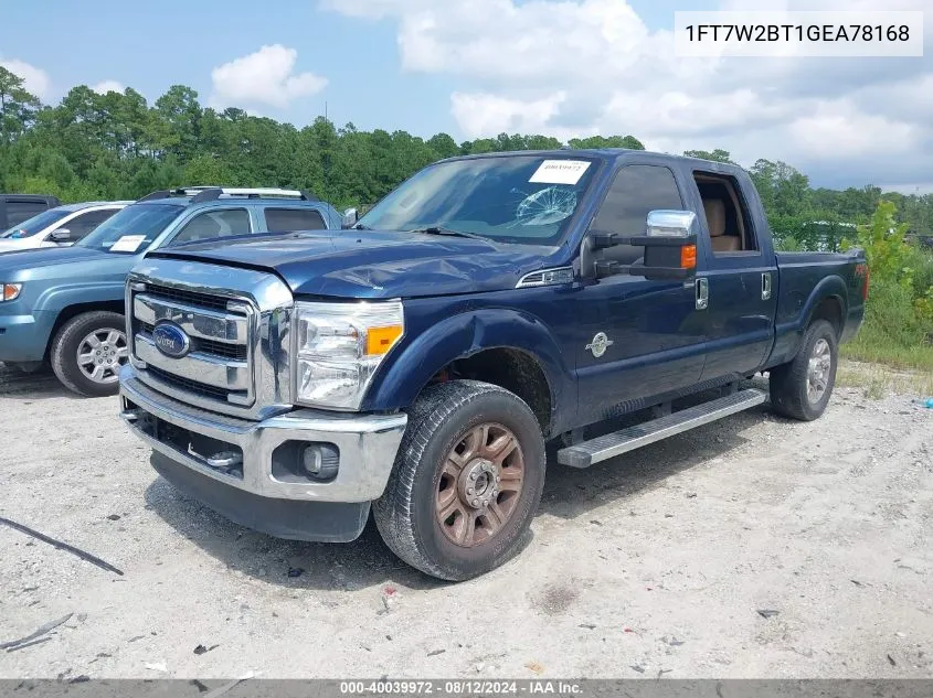 1FT7W2BT1GEA78168 2016 Ford F-250 Lariat