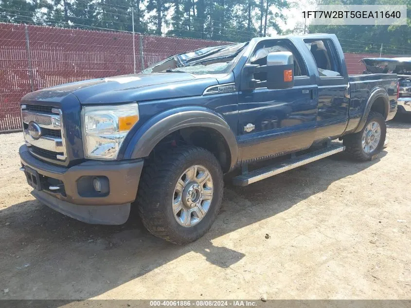 2016 Ford F-250 Lariat VIN: 1FT7W2BT5GEA11640 Lot: 40061886