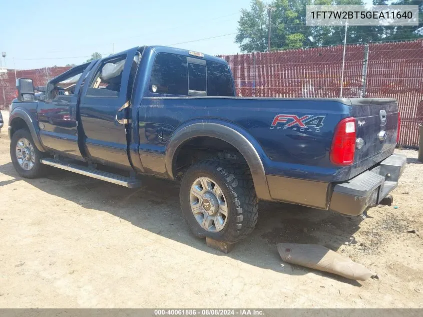 1FT7W2BT5GEA11640 2016 Ford F-250 Lariat