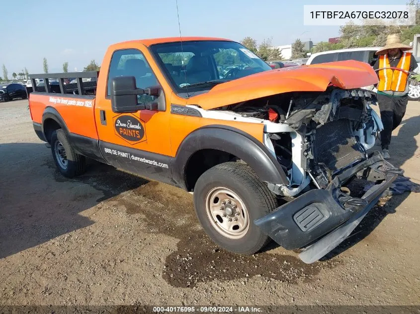 1FTBF2A67GEC32078 2016 Ford F-250 Xl