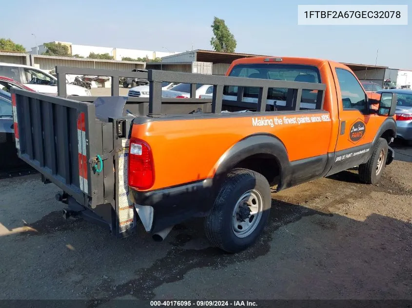 1FTBF2A67GEC32078 2016 Ford F-250 Xl