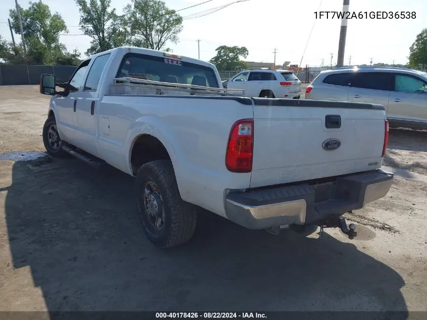 2016 Ford F-250 Xl VIN: 1FT7W2A61GED36538 Lot: 40178426