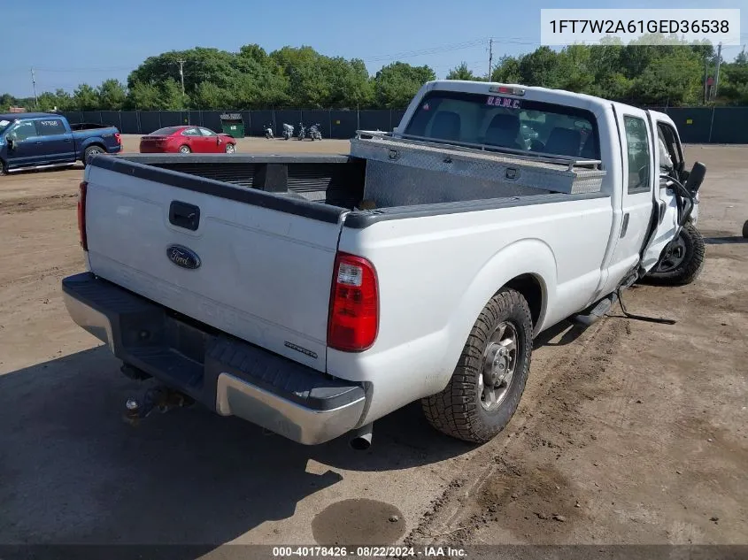 2016 Ford F-250 Xl VIN: 1FT7W2A61GED36538 Lot: 40178426