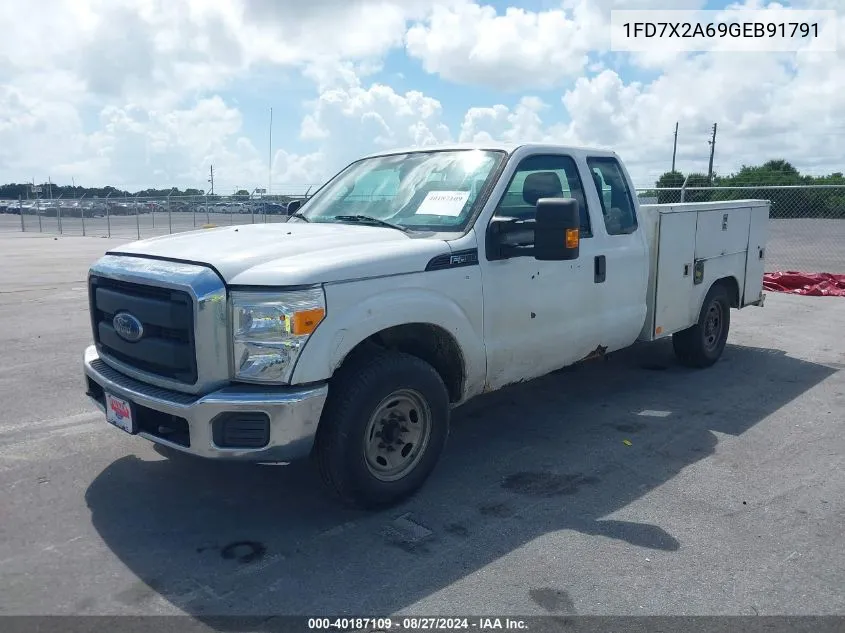 2016 Ford F-250 Xl VIN: 1FD7X2A69GEB91791 Lot: 40187109