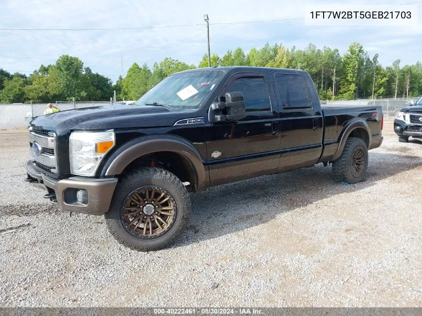 1FT7W2BT5GEB21703 2016 Ford F-250 Lariat