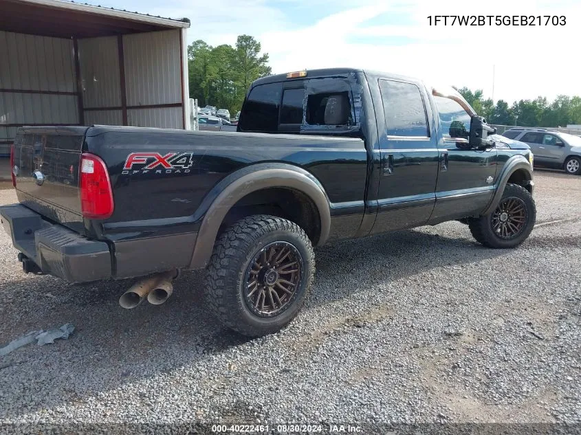 1FT7W2BT5GEB21703 2016 Ford F-250 Lariat