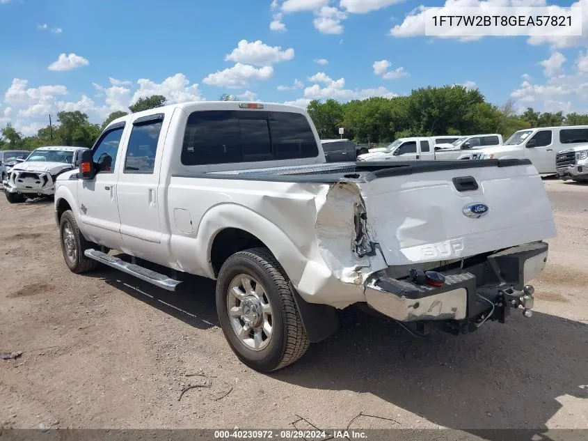 2016 Ford F-250 Lariat VIN: 1FT7W2BT8GEA57821 Lot: 40230972