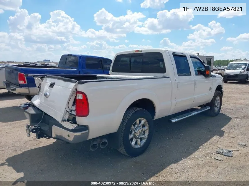 2016 Ford F-250 Lariat VIN: 1FT7W2BT8GEA57821 Lot: 40230972