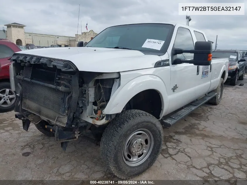 2016 Ford F250 Super Duty VIN: 1FT7W2BT5GEA32147 Lot: 40238741