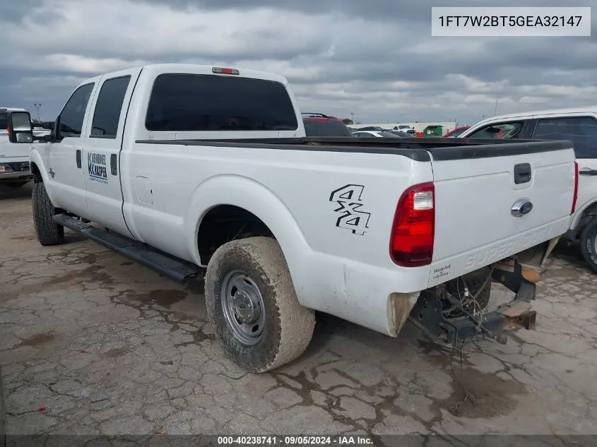 2016 Ford F250 Super Duty VIN: 1FT7W2BT5GEA32147 Lot: 40238741