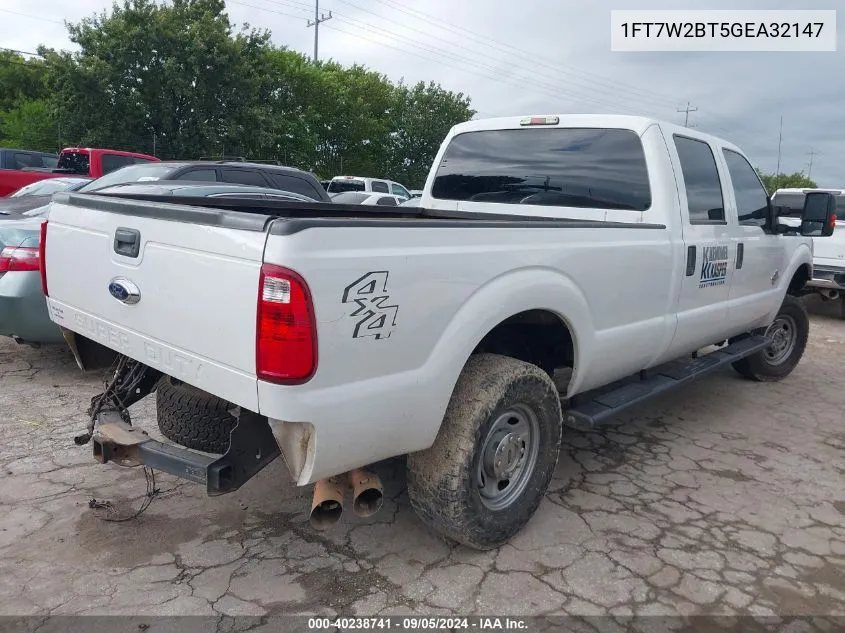 2016 Ford F250 Super Duty VIN: 1FT7W2BT5GEA32147 Lot: 40238741