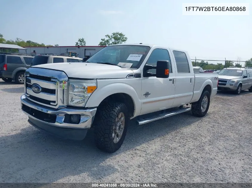 1FT7W2BT6GEA80868 2016 Ford F-250 Lariat