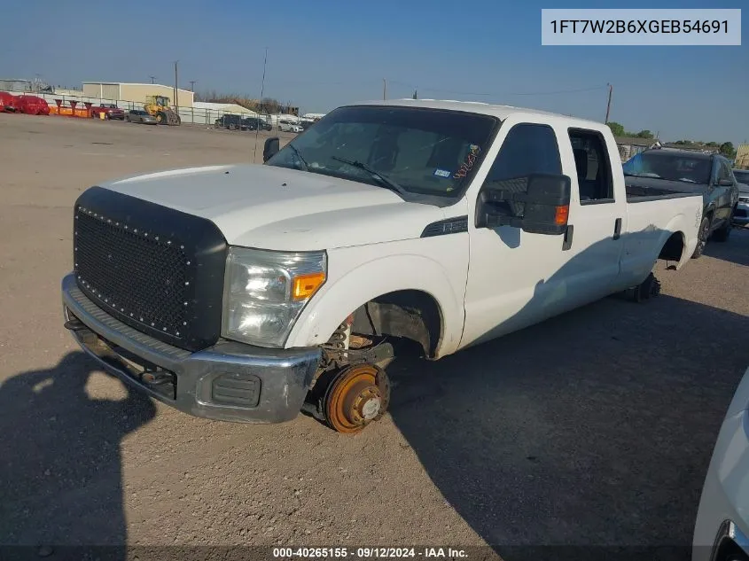 2016 Ford F250 Super Duty VIN: 1FT7W2B6XGEB54691 Lot: 40265155