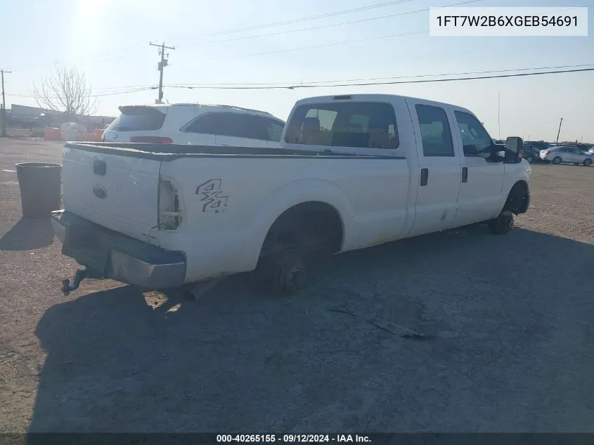 2016 Ford F250 Super Duty VIN: 1FT7W2B6XGEB54691 Lot: 40265155