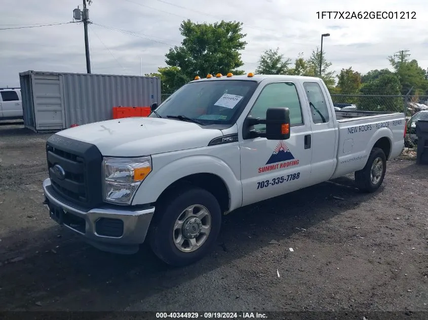 2016 Ford F-250 Xl VIN: 1FT7X2A62GEC01212 Lot: 40344929