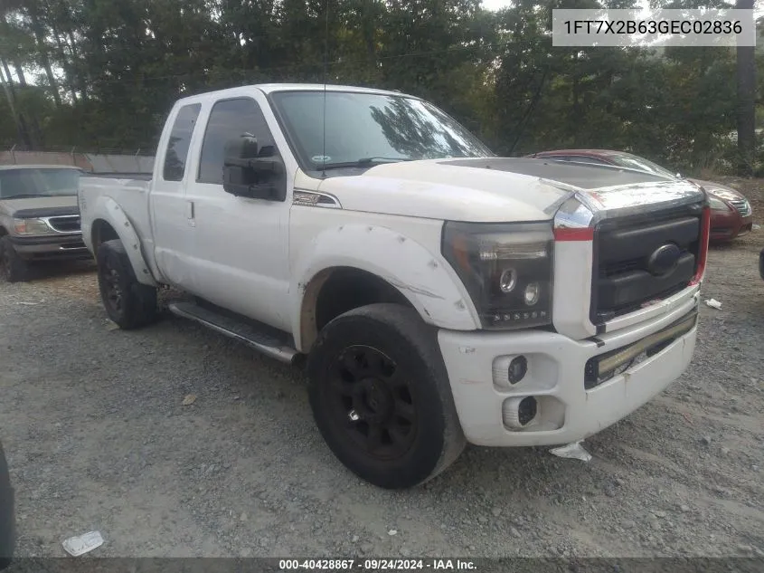 2016 Ford F-250 Lariat VIN: 1FT7X2B63GEC02836 Lot: 40428867