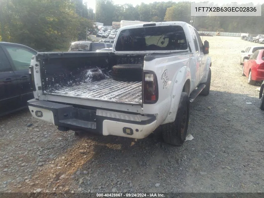 1FT7X2B63GEC02836 2016 Ford F-250 Lariat