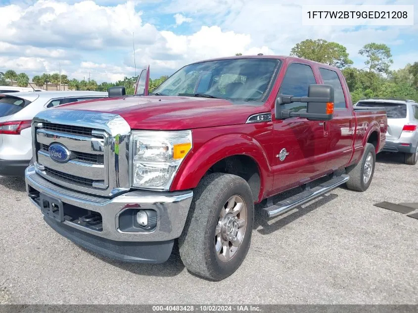 2016 Ford F-250 Lariat VIN: 1FT7W2BT9GED21208 Lot: 40483428