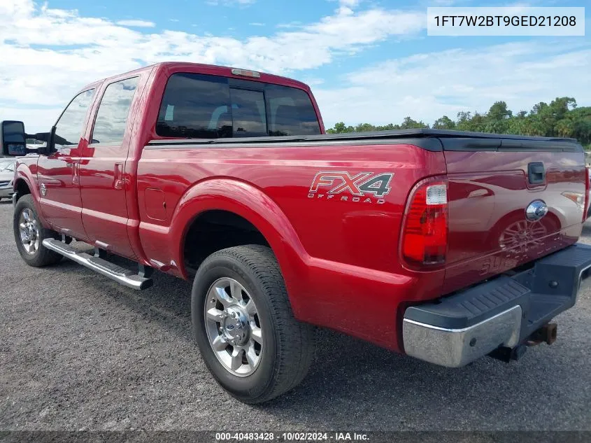 1FT7W2BT9GED21208 2016 Ford F-250 Lariat