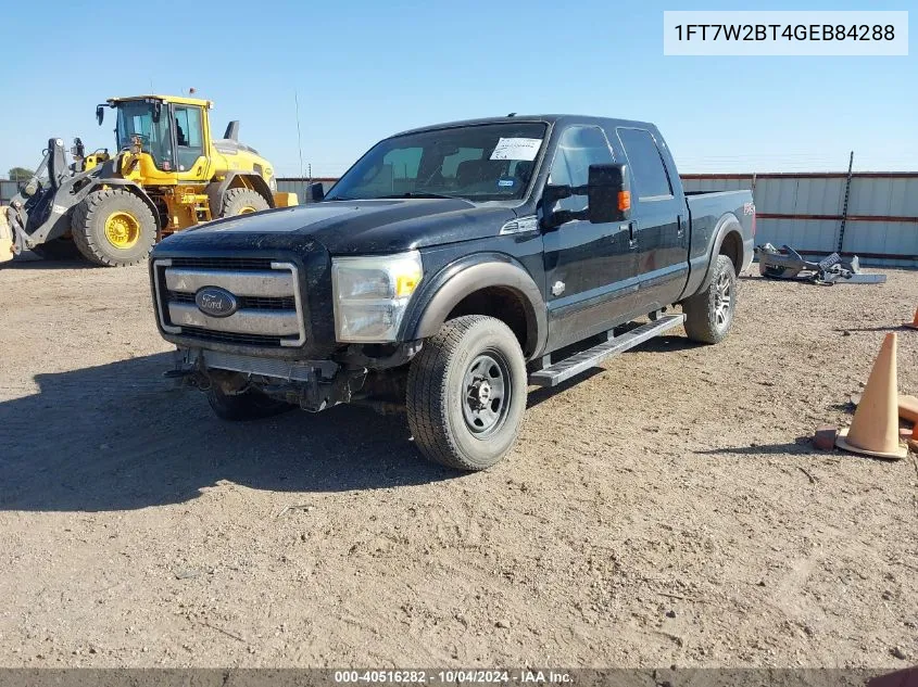 2016 Ford F-250 Lariat VIN: 1FT7W2BT4GEB84288 Lot: 40516282