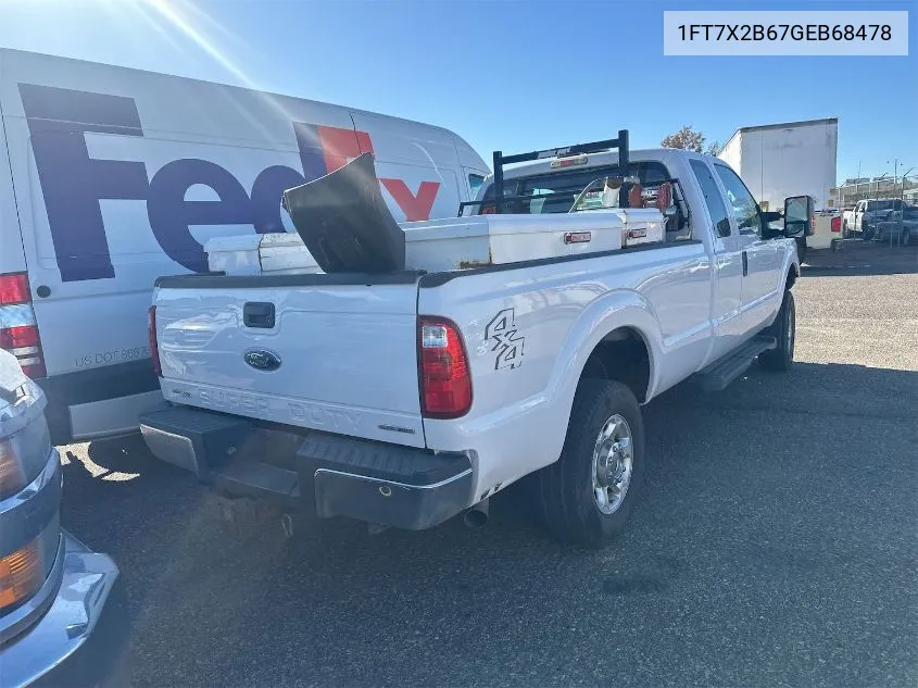 1FT7X2B67GEB68478 2016 Ford F-250 Xl