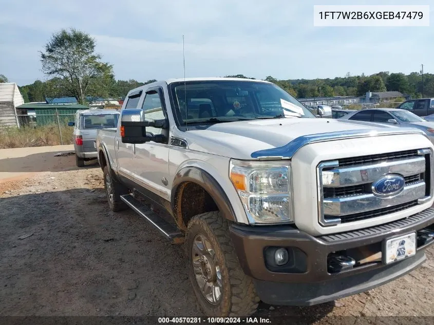 2016 Ford F-250 Lariat VIN: 1FT7W2B6XGEB47479 Lot: 40570281