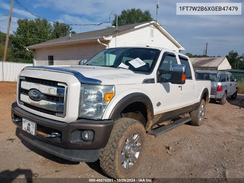 2016 Ford F-250 Lariat VIN: 1FT7W2B6XGEB47479 Lot: 40570281