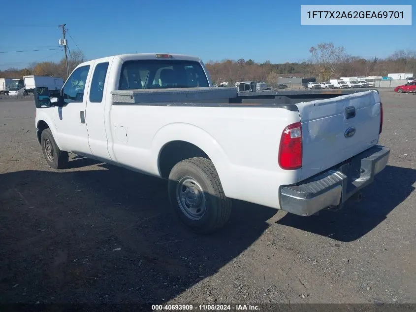 2016 Ford F-250 Xl VIN: 1FT7X2A62GEA69701 Lot: 40693909