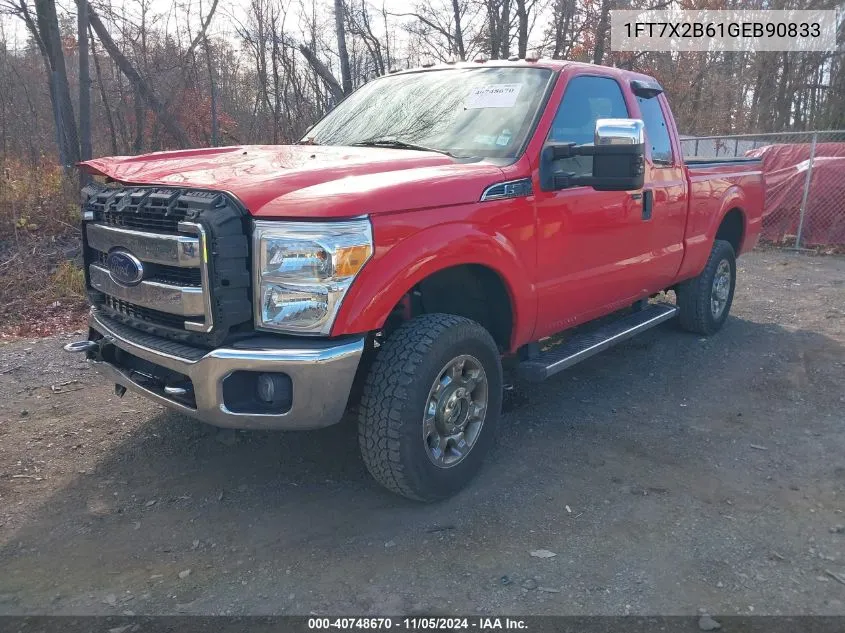 2016 Ford F-250 Xlt VIN: 1FT7X2B61GEB90833 Lot: 40748670