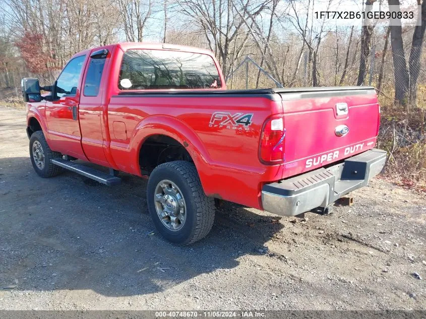 2016 Ford F-250 Xlt VIN: 1FT7X2B61GEB90833 Lot: 40748670