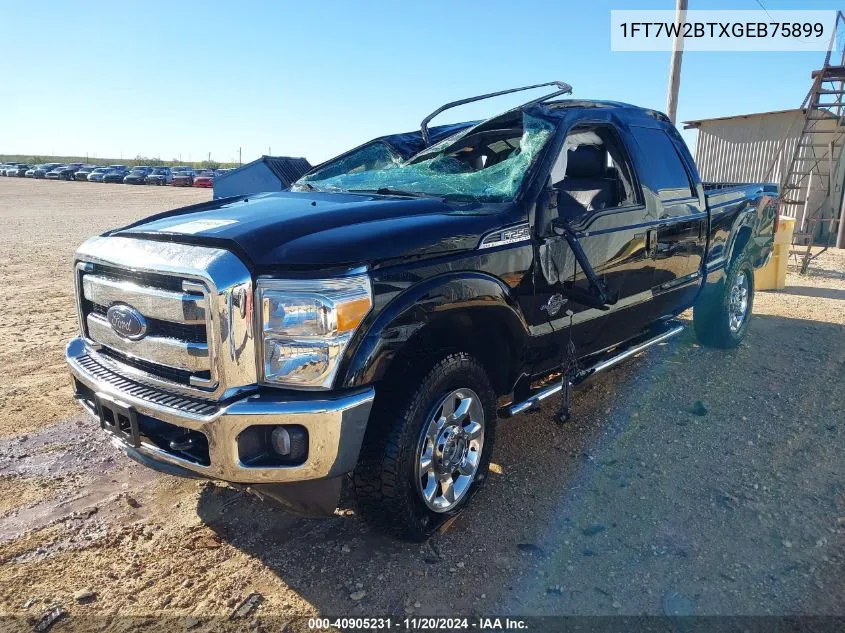 2016 Ford F-250 Lariat VIN: 1FT7W2BTXGEB75899 Lot: 40905231