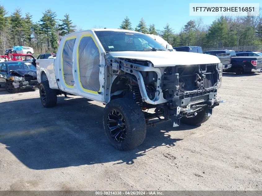 1FT7W2BT3HEE16851 2017 Ford F-250 Platinum