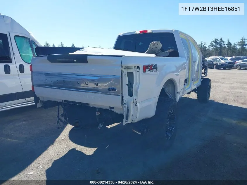 1FT7W2BT3HEE16851 2017 Ford F-250 Platinum