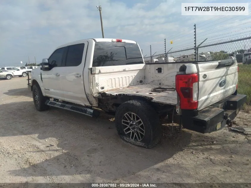 1FT7W2BT9HEC30599 2017 Ford F-250 Lariat