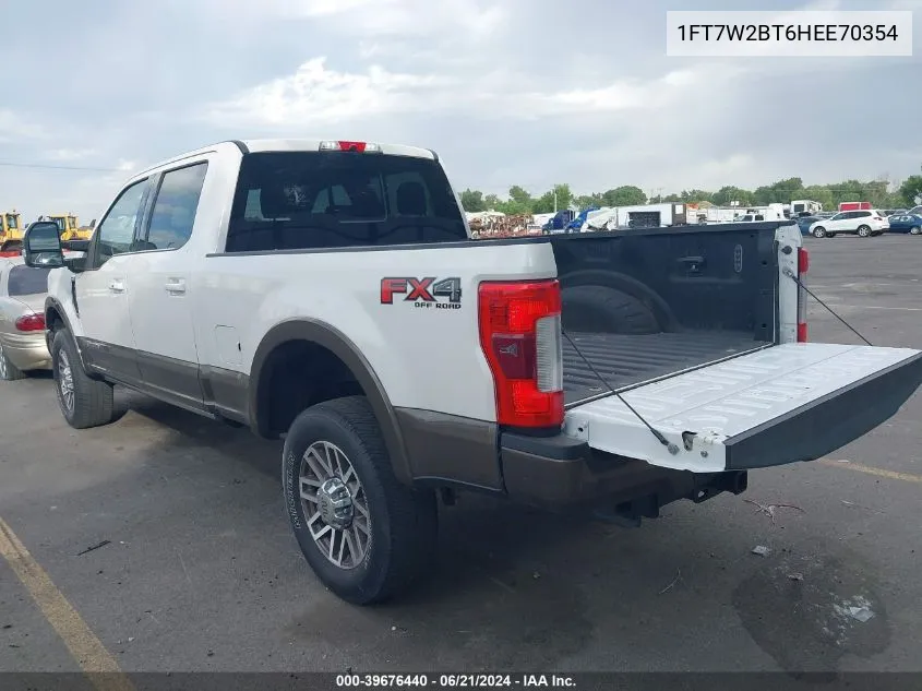 1FT7W2BT6HEE70354 2017 Ford F-250 King Ranch