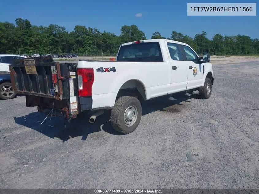 2017 Ford F-250 Xl VIN: 1FT7W2B62HED11566 Lot: 39777409