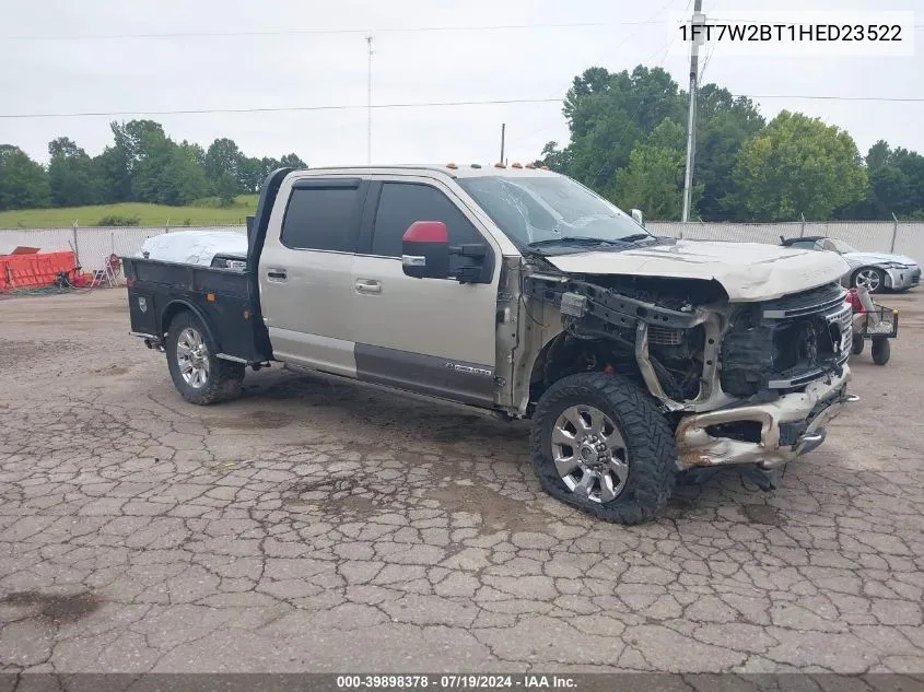 1FT7W2BT1HED23522 2017 Ford F-250 Platinum