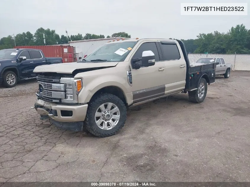 2017 Ford F-250 Platinum VIN: 1FT7W2BT1HED23522 Lot: 39898378