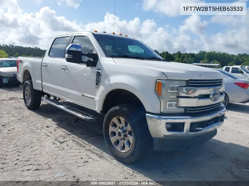 2017 Ford F-250 Lariat VIN: 1FT7W2BT5HEB63533 Lot: 39925587