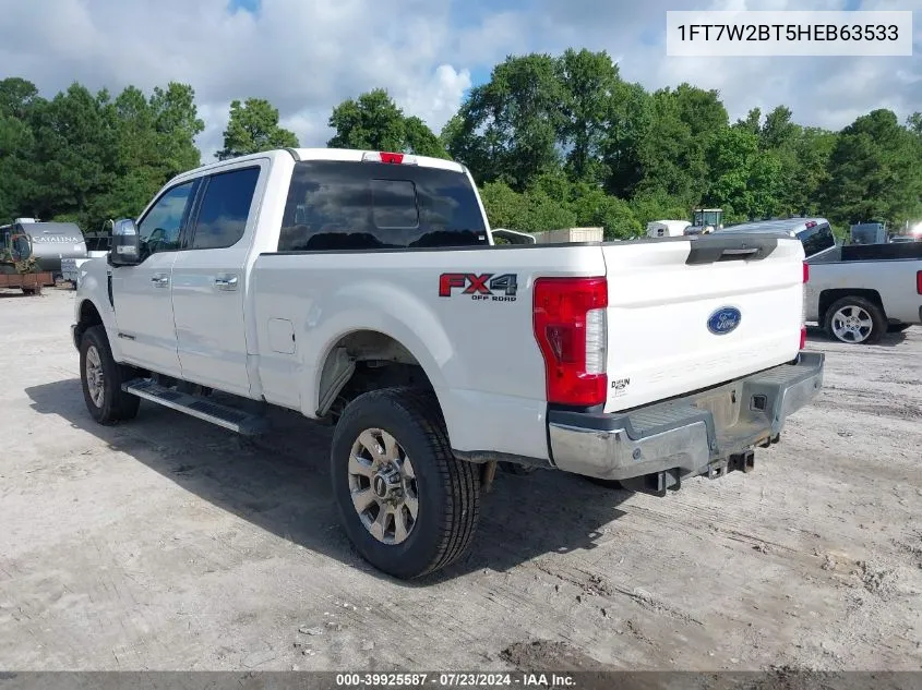 1FT7W2BT5HEB63533 2017 Ford F-250 Lariat