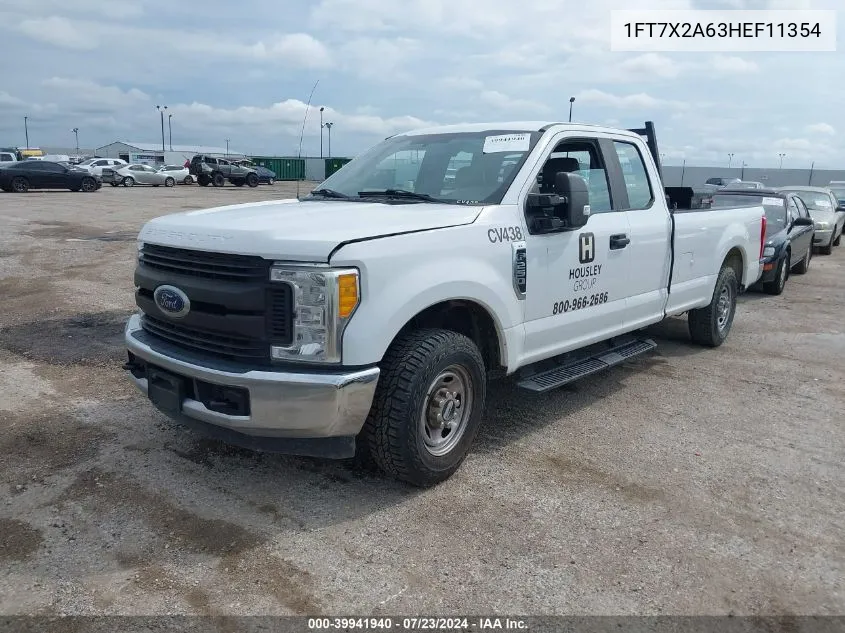 2017 Ford F-250 Xl VIN: 1FT7X2A63HEF11354 Lot: 39941940